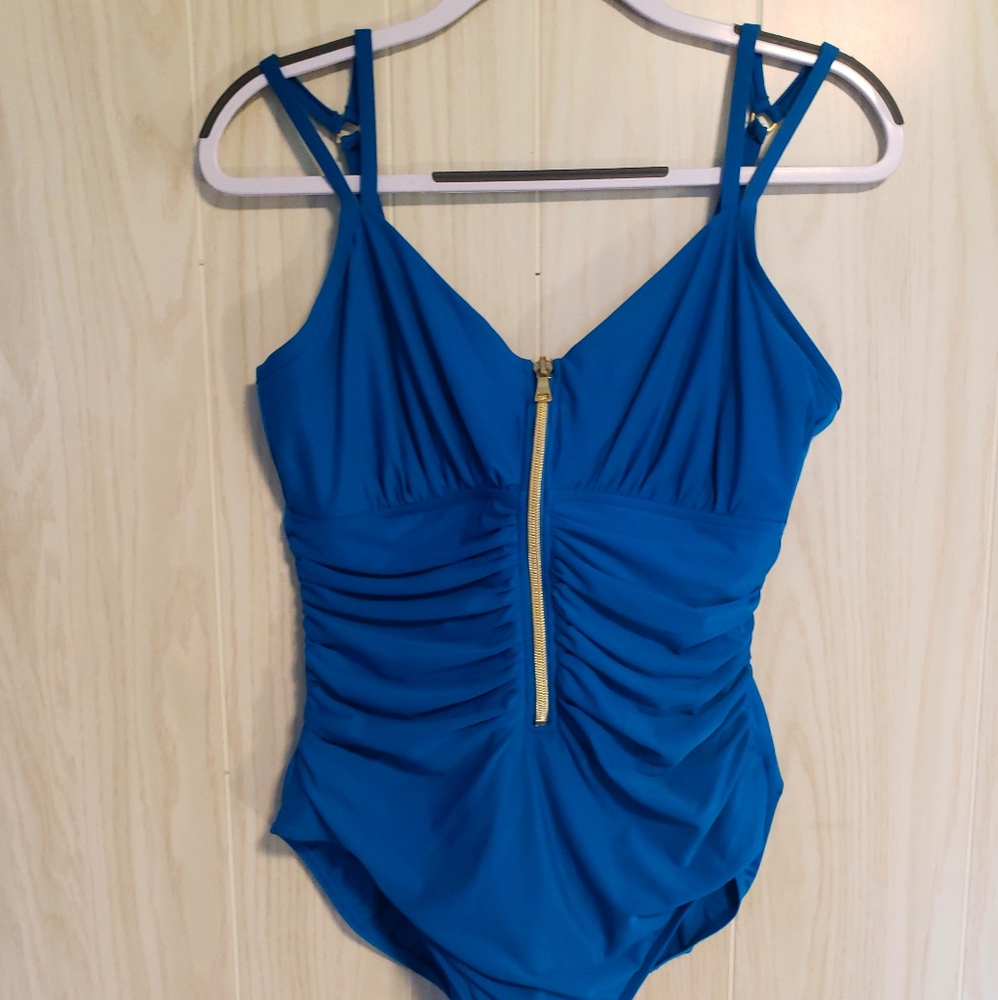 Miraclesuit Underwire Teal Blue One Piece Swimsuit